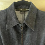 146 Ralph Lauren Black Label Denim Full Zip Collar Dress Size 4 Blue Photo 4