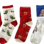 Novelty Christmas Knit Socks 5.5 Photo 0