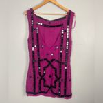 Free People  SPEAK EASY Size 4 Pink Sequins Beads Mini NEW FLAWED Photo 10