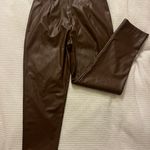 Princess Polly Brown Leather Trousers Photo 1