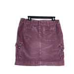 J. Jill Corduroy Skirt Womens 10 Burgundy Short Pockets Preppy Academia School Purple Photo 1