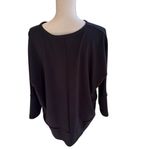 Spanx P.L.T. Dolman Sweatshirt in Black Large 50171r Photo 3