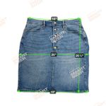 Banana Republic  Factory Y2K Button Fly Straight Denim Jeans Skirt NEW Size 10 Photo 3