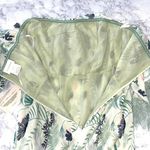 Foxiedox New Lace Ruffle Printed Cropped Strapless Jumpsuit Green Petite Size XS Photo 14