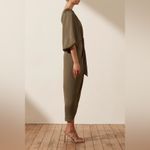 Shona joy  Luxe Tie Front One Shoulder Dress in Pine AU6/US2 Photo 4