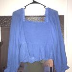American Eagle Outfitters Blue Top Size L Photo 0