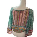 Angie Blouse Boho Women’s Small Photo 3