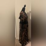 H&M  Black‎ and Tan Tie Dye Sheer Kimono Duster Photo 4