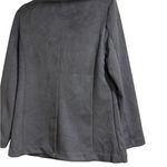 Stoosh 🖤  Women’s Black Faux Suede Blazer Size Medium – Classic Tailored Fit Photo 8