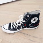 Converse Chuck Taylor All Star Made With Love Sneakers W10.5 M8.5 Black High Top Photo 1