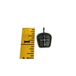 Brushed silver cross pendant medieval style pendant Silver Photo 6