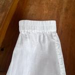 Nicole Miller  Women's White 100% Linen Cargo Joggers Size XL Photo 4