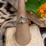 Multi Star Cluster Sterling Silver Ring Size 6 Photo 2