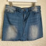 Wild Blue Wild‎ Blue Women’s Denim Skirt XL stretch rinsed modern vaquera mini Photo 0