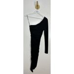 Likely  Mindy One-Shoulder Long Sleeve Asymmetric Hem Dress in Black Size US 0 Photo 6