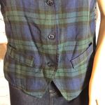 Vintage Marilyn Blue Green Plaid Tartan Ve… Size 12 Photo 2