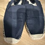 Ralph Lauren Lauren  Brooklynne Espadrille Slingback Wedge Sandals Black Sz 8 B I Photo 1