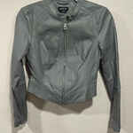 Bebe Gray leather jacket Photo 0