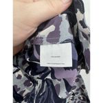 Tory Burch  Blouse‎ Women 4 Purple Floral 100% Silk Y2K Retro Preppy Funky Rave Photo 3