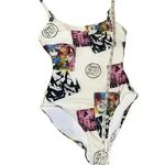 Swimnista James Peter Henry Marvelous Artwork Swimsuit, Sz M White Size M Photo 6