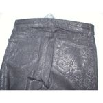 J Brand New Jeans Skinny Womens Leggings Black Matte Boa Snake 25 Coated USA Photo 3