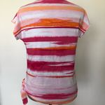 White Stag  Womens T.Shirt Size Small 4-6 Sequined Front Side Tie New Photo 5