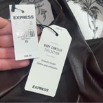 EXPRESS  brown leather cropped tank top size XS NEW Photo 2