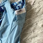 ANDIE  SwimThe Siren Tank top in blue floral size Medium Photo 10