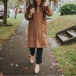 Only Child Sonora Hooded Wool Coat in Umber Brown Photo 4