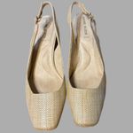 Anne Klein Lizette slingback pumps in a natural raffia material Photo 2
