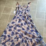 Astars Blue Slit Maxi Sundress for Wedding Guest Size XS Photo 4