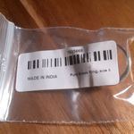 Mozambique Garnet and White Zircon Brass Ring (Size 5) Photo 11