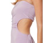 MISA Los Angeles Misa Eleven Knit Jersey Strapless Cut Out Midi Dress Lavender Size L NWT Photo 4