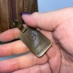 BORBONESE Pouch Redwall Quail Pattern Suede x Leather Photo 6