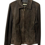 Fabio Womens Chocolate Brown Suede Knit Sleeve Size XL Capsule Neutral Classic Photo 0