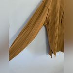 BKE  Knit Waffle Shirt Button Down Henley Long Sleeve Top Brown Size XXL Hippie Photo 1