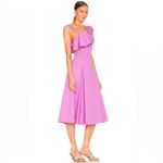 Veronica Beard NWT  Beilla Midi Dress in Vivid Orchid Purple Size 6 Cutouts Photo 3