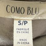 Como Blu Sweatshirt Fleece Gray Tie Dye Ruffle Detail Shoulder Photo 2