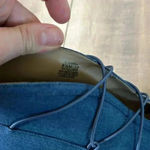 G.I.L.I. Peep Toe Bungee Front Ankle Booties Kaarina Denim Blue High Heels 8.5 Photo 5