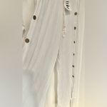 Olivaceous Mix boutique linen beach wear pants Photo 3