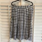 New York & Company Eva Mendes Black And White Plaid‎ Midi Skirt Size 14 Photo 1