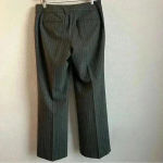 Banana Republic  Women’s Gray Wool Lined Stretch‎ Pinstripe Dress Trouser Pants 6 Photo 6