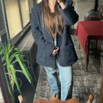 Rena Rowan  wool blazer jacket blue Photo 1