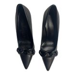 Karl Lagerfeld Women's Black Carmy Leather Stiletto Pumps Size 6M Photo 1