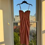 House Of CB Myrna Blush Pink Satin Corset Midi Dress XS Photo 6