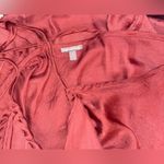 Charlotte Russe Maroon Flowy Ruffle Cross Back Tank Top Photo 7