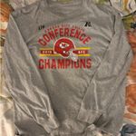 Grey and red Kansas City Chiefs long sleeve shirt Gray Size L Photo 0