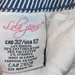 Bermuda Lola Jeans Pin Stripe Blue & White Amy LS Mid Rise Shorts Photo 6