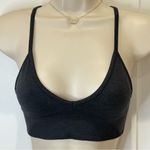 Lululemon  Ebb To Street Bra Size 4 Black Ribbed V Neck Crossback Sporty Yoga Photo 4