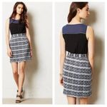 Moulinette Soeurs  Anthropologie Dress Size 4 – Black Blue Photo 1